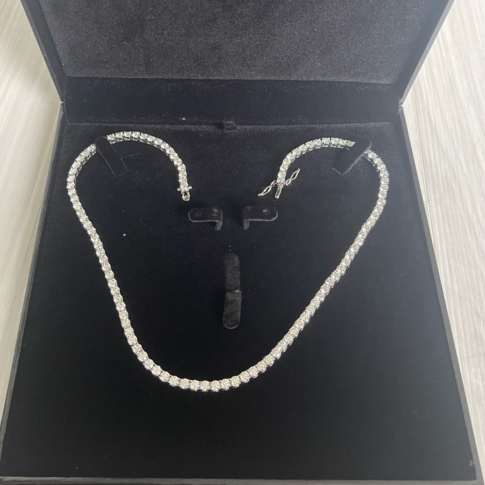 4MM 925S & VVS MOISSANITE TENNIS CHAIN 18K GOLD
